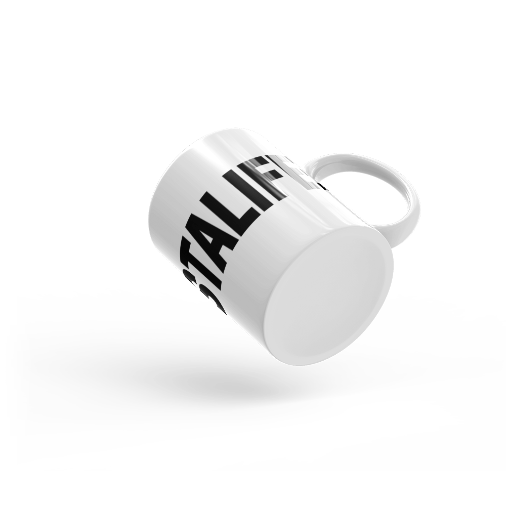 Barista Life Hashtag Coffee Mug Bottom