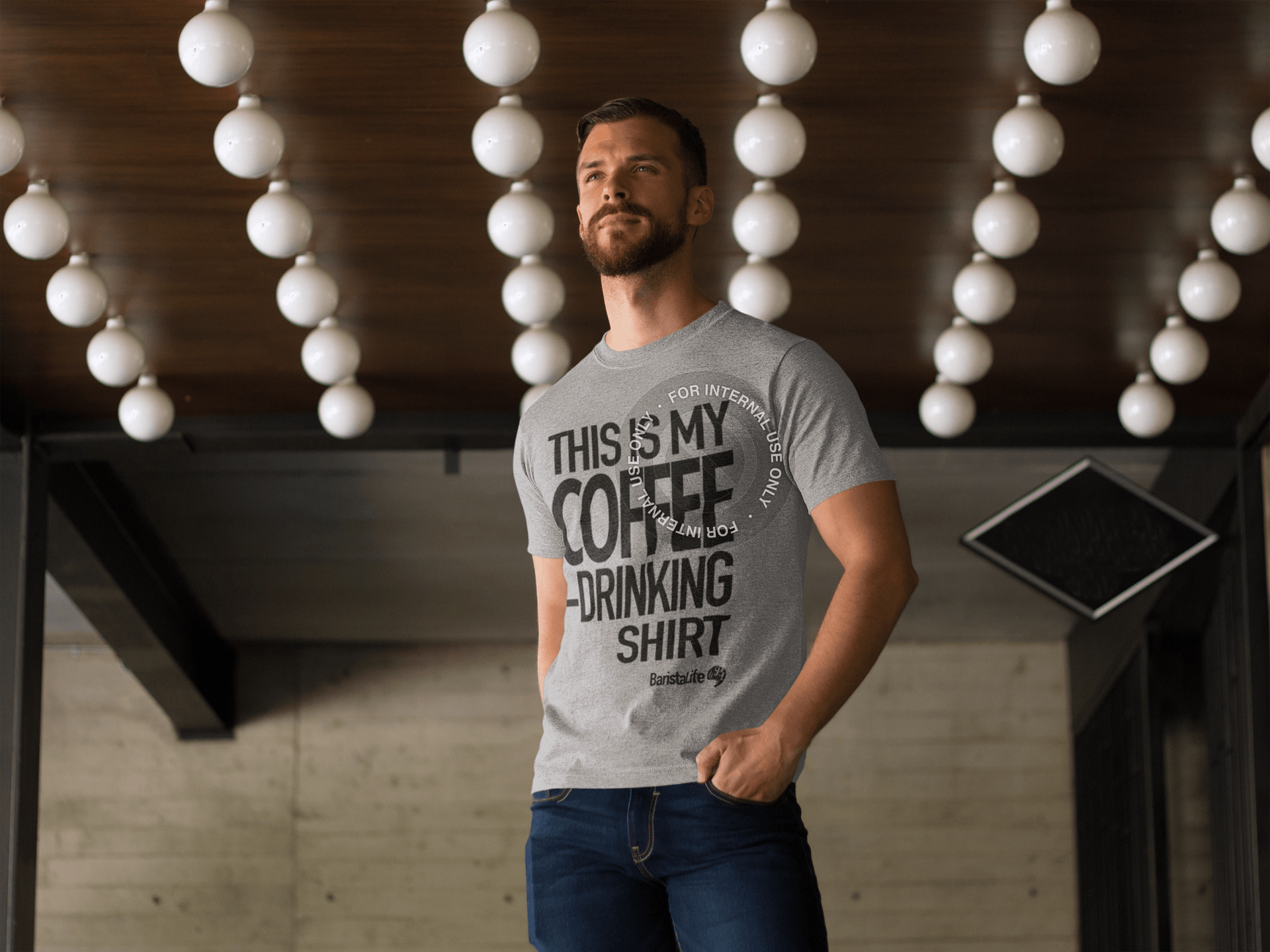 Shirts - 'This Is My Coffee Drinking Shirt' Tee